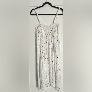 Old Navy White Dress with Black Dots